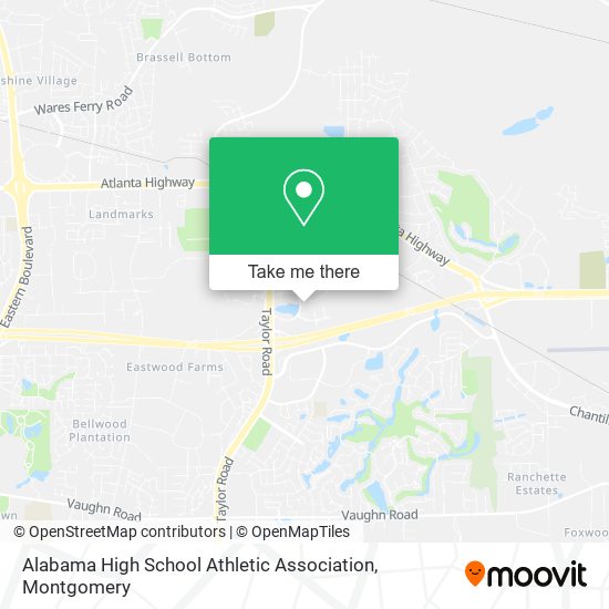 Alabama High School Athletic Association map