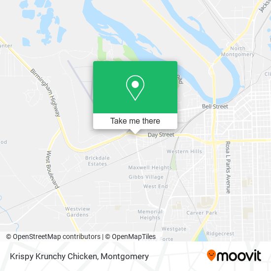 Krispy Krunchy Chicken map