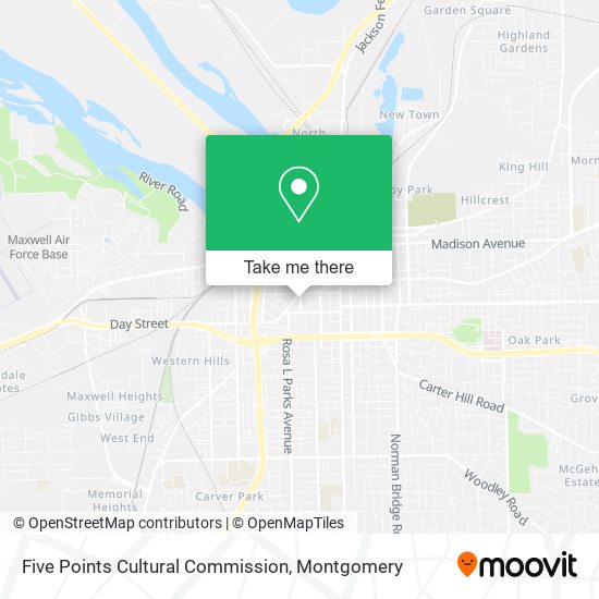 Five Points Cultural Commission map