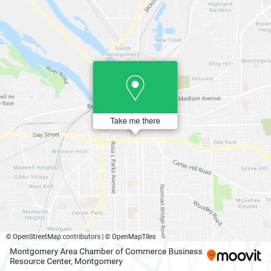 Montgomery Area Chamber of Commerce Business Resource Center map