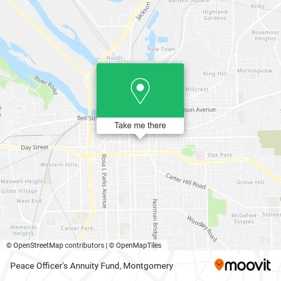 Mapa de Peace Officer's Annuity Fund