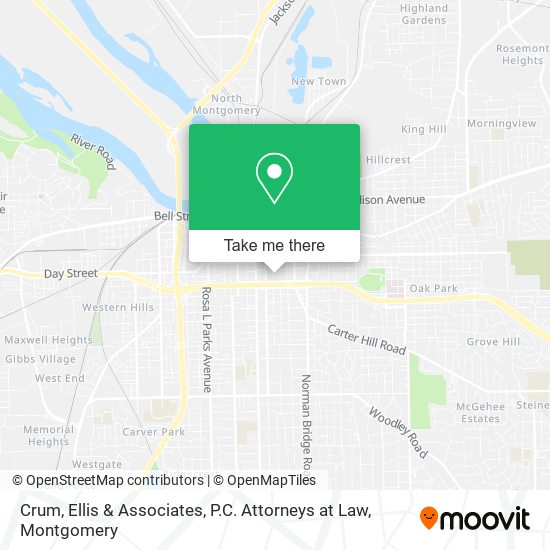 Mapa de Crum, Ellis & Associates, P.C. Attorneys at Law