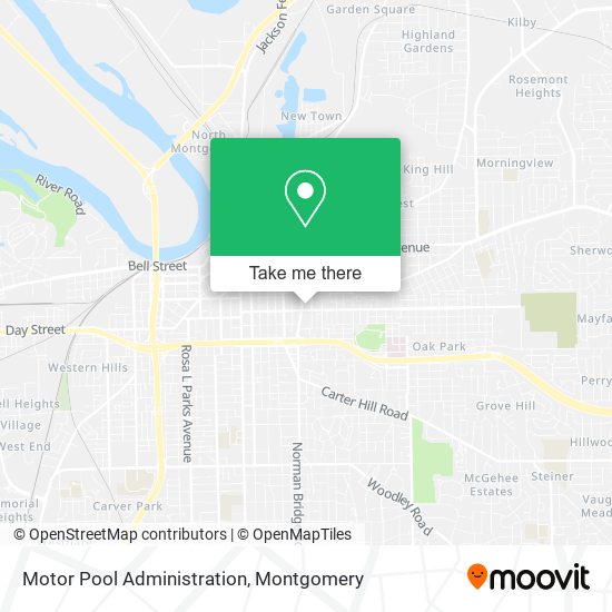 Motor Pool Administration map