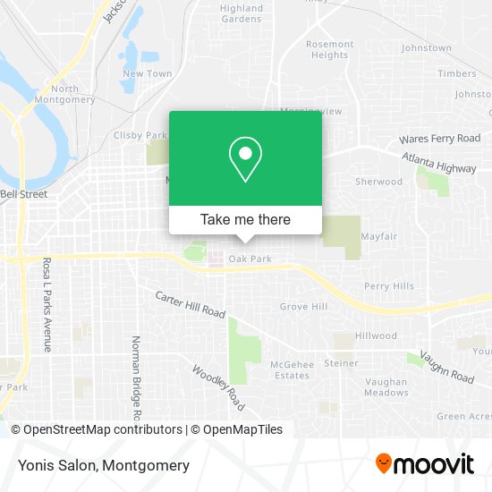 Yonis Salon map