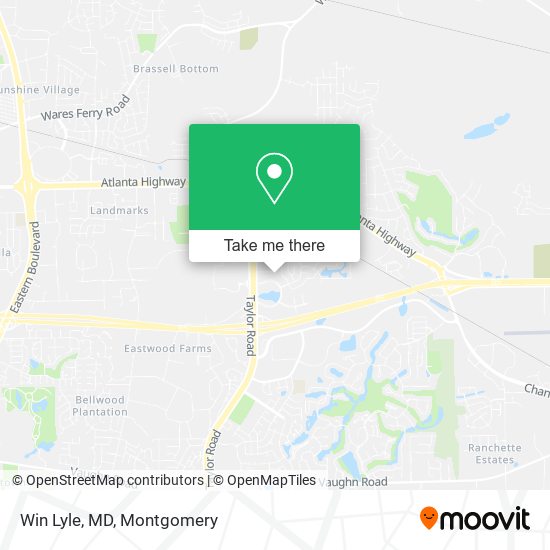 Win Lyle, MD map