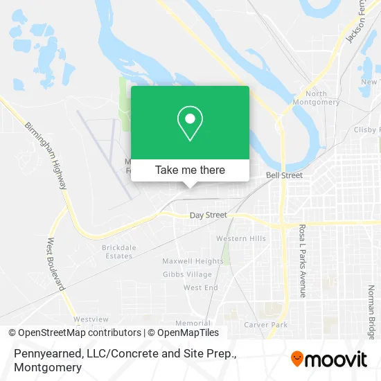 Pennyearned, LLC / Concrete and Site Prep. map