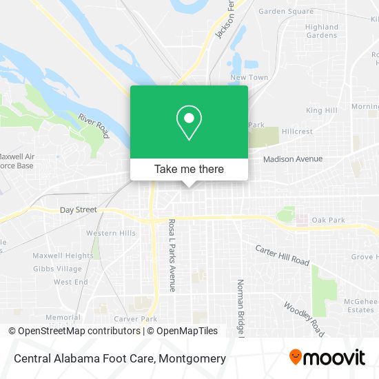 Central Alabama Foot Care map