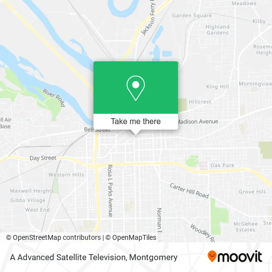 A Advanced Satellite Television map