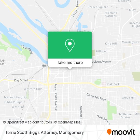 Terrie Scott Biggs Attorney map