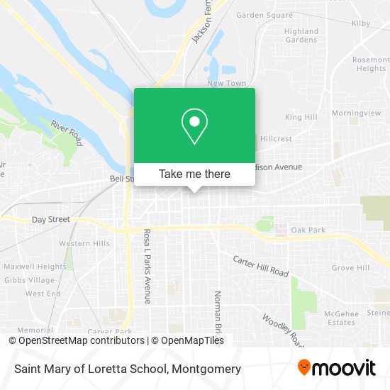 Saint Mary of Loretta School map