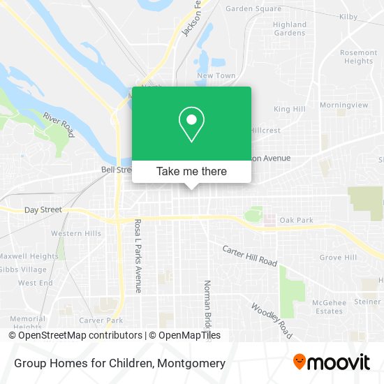 Group Homes for Children map