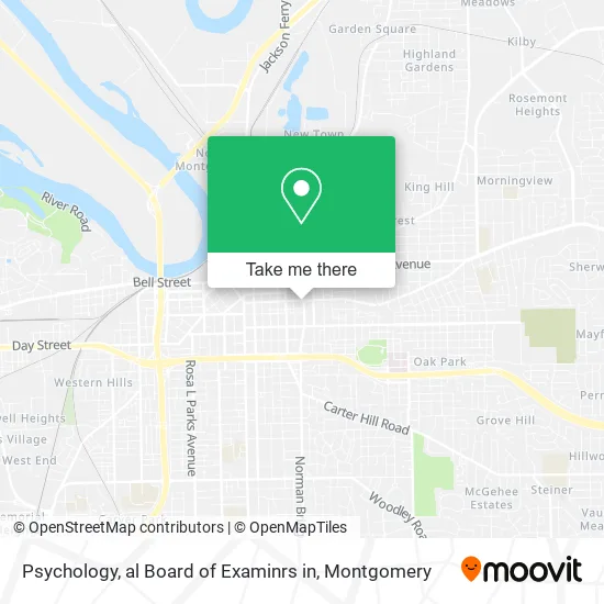 Mapa de Psychology, al Board of Examinrs in