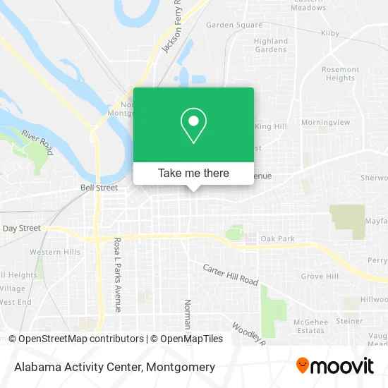 Mapa de Alabama Activity Center