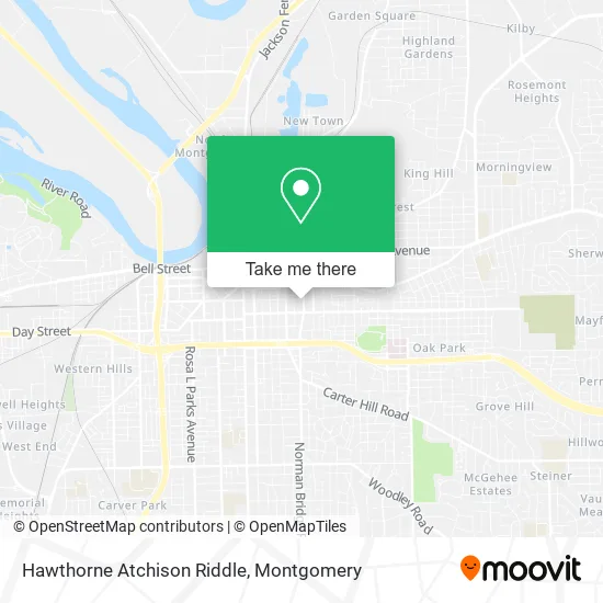 Mapa de Hawthorne Atchison Riddle