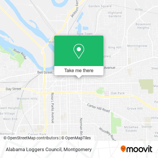 Mapa de Alabama Loggers Council