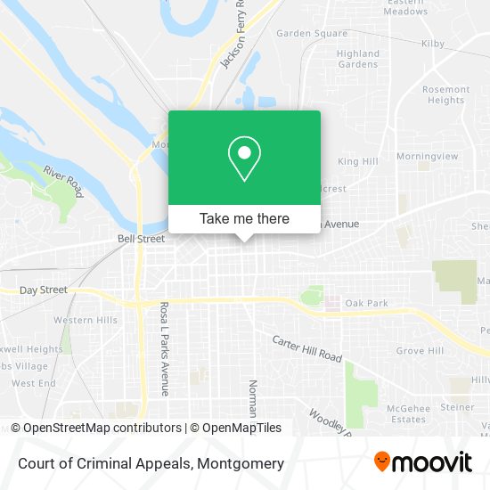 Court of Criminal Appeals map