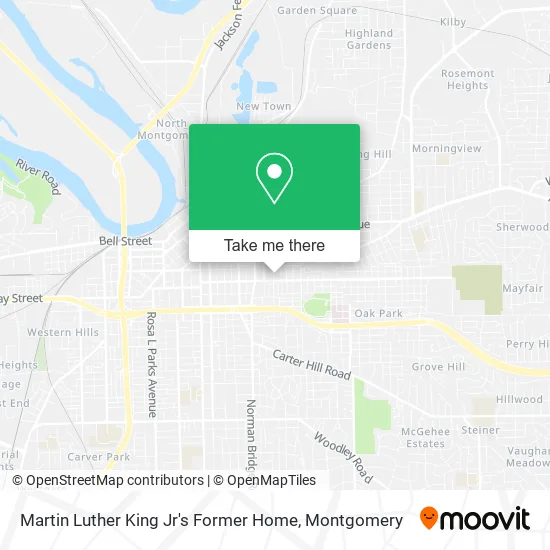Mapa de Martin Luther King Jr's Former Home