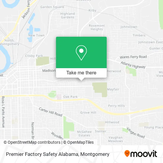 Premier Factory Safety Alabama map