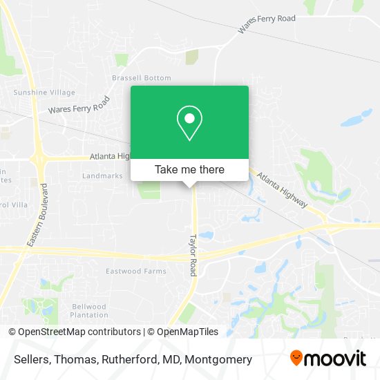 Sellers, Thomas, Rutherford, MD map