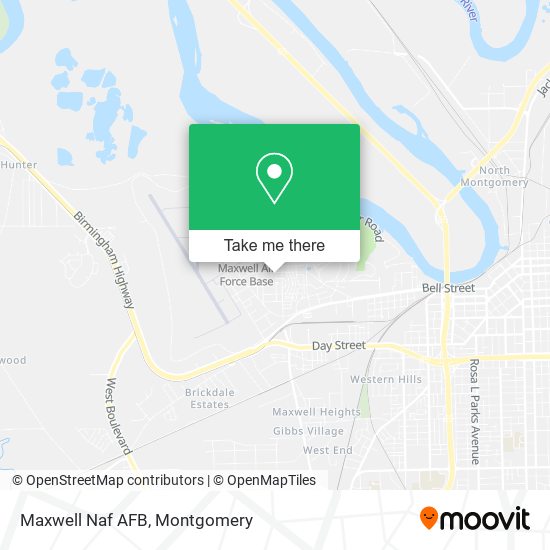 Maxwell Naf AFB map