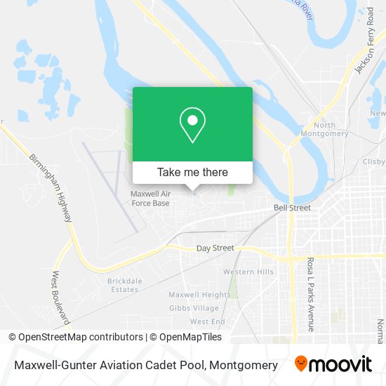 Maxwell-Gunter Aviation Cadet Pool map