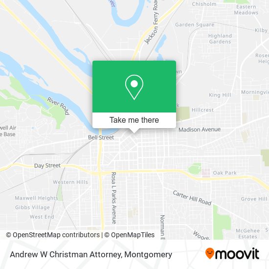 Andrew W Christman Attorney map