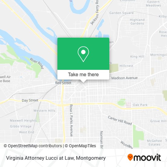 Mapa de Virginia Attorney Lucci at Law
