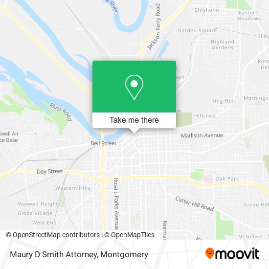 Maury D Smith Attorney map