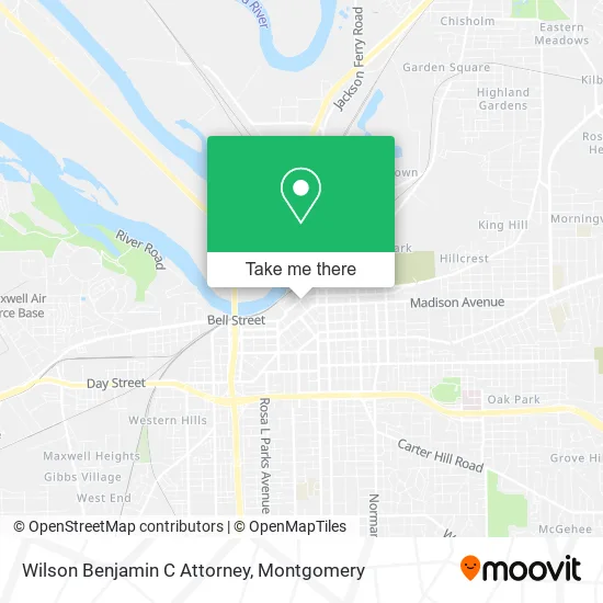 Wilson Benjamin C Attorney map