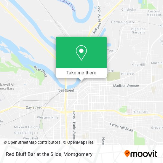 Red Bluff Bar at the Silos map
