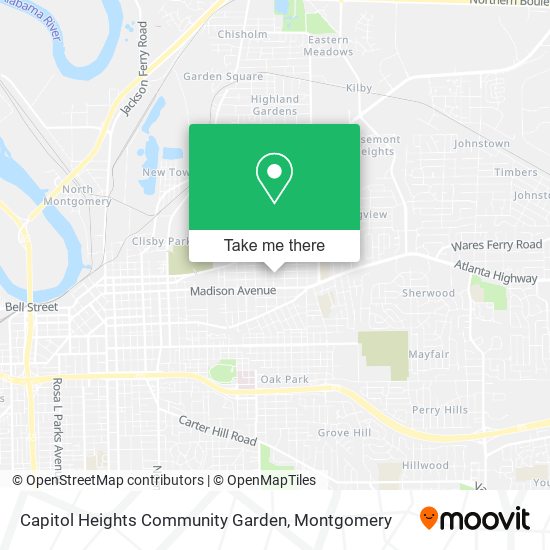 Mapa de Capitol Heights Community Garden