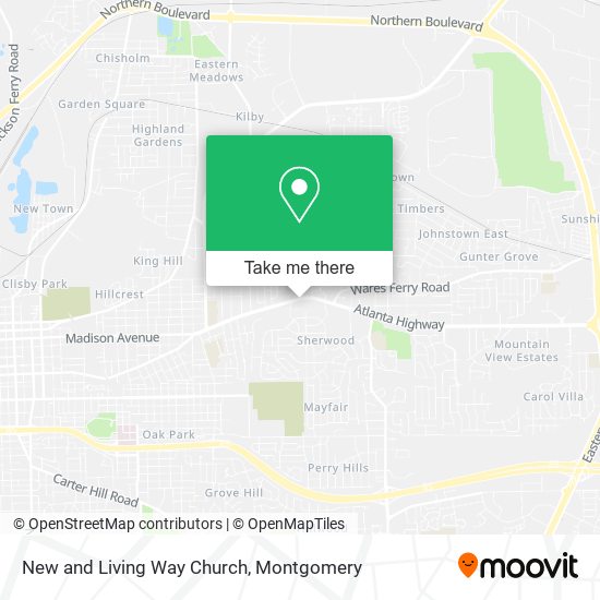 Mapa de New and Living Way Church