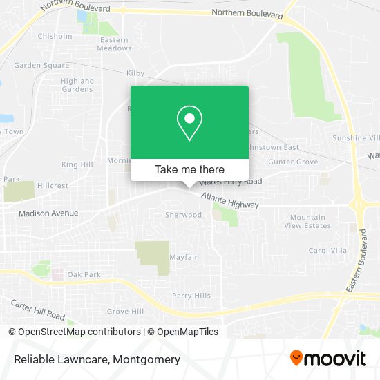 Mapa de Reliable Lawncare