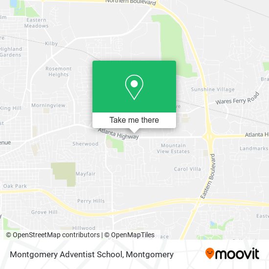 Montgomery Adventist School map
