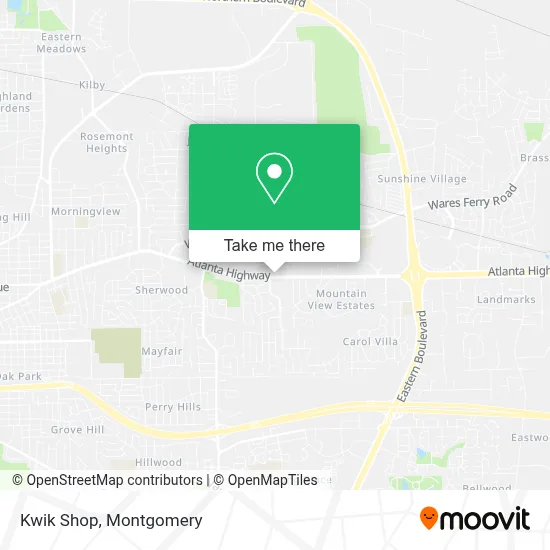 Kwik Shop map