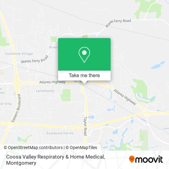 Coosa Valley Respiratory & Home Medical map
