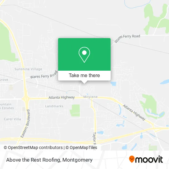 Above the Rest Roofing map