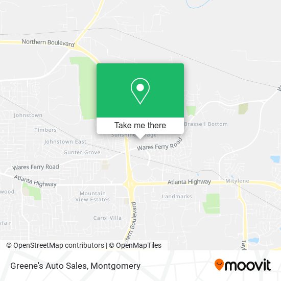 Mapa de Greene's Auto Sales