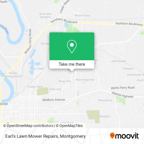 Earl's Lawn Mower Repairs map