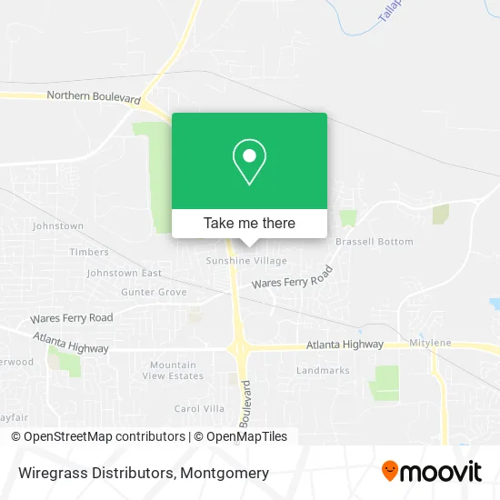 Wiregrass Distributors map