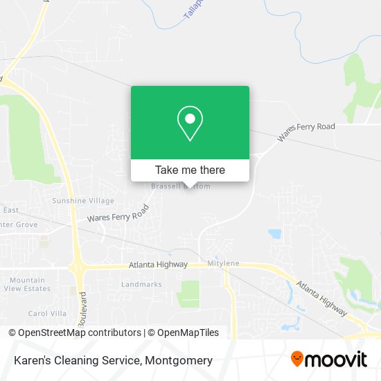Karen's Cleaning Service map