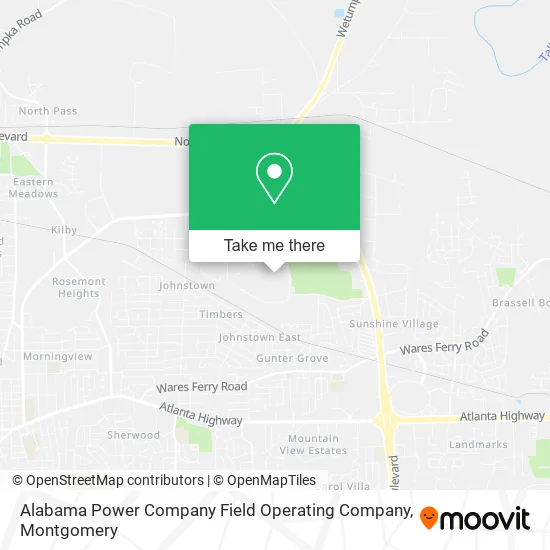 Alabama Power Company Field Operating Company map