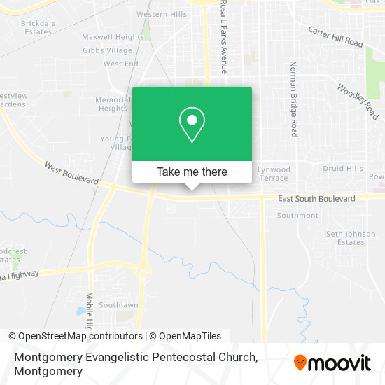 Mapa de Montgomery Evangelistic Pentecostal Church