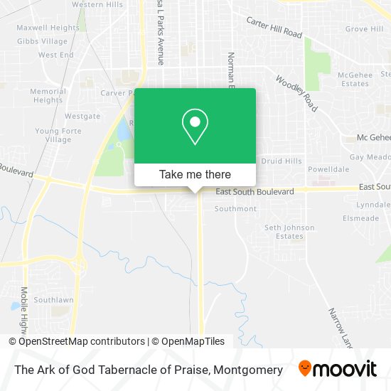 Mapa de The Ark of God Tabernacle of Praise