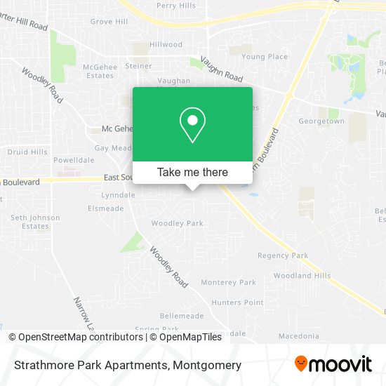 Mapa de Strathmore Park Apartments