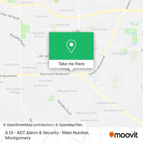 A Dt - ADT Alarm & Security - Main Number map