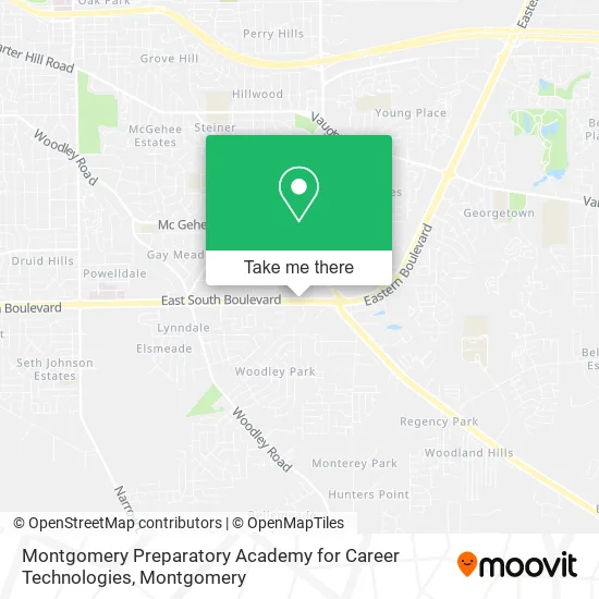 Montgomery Preparatory Academy for Career Technologies map
