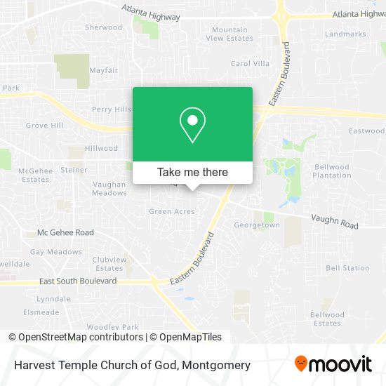 Harvest Temple Church of God map