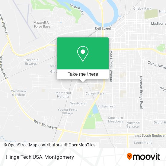 Hinge Tech USA map