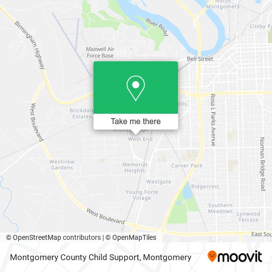 Mapa de Montgomery County Child Support